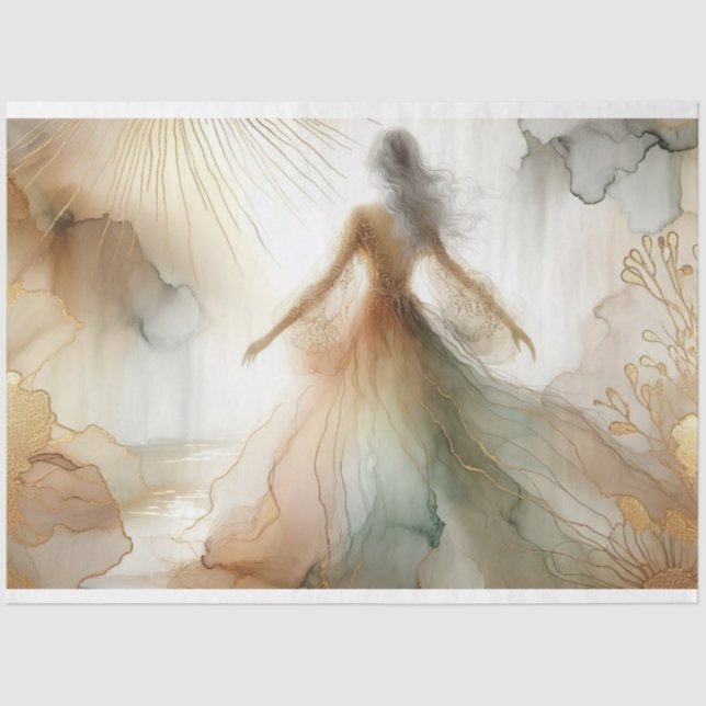 Papier Mousseline Emballage cadeau papier de papier de découpage de  (Recto)