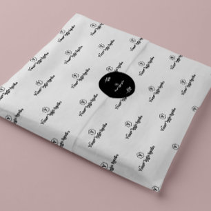Papier Mousseline Emballage de produits/cadeaux chic avec logo d'ent