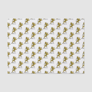 Papier Mousseline Emblème C de crête permanente de lion héraldique