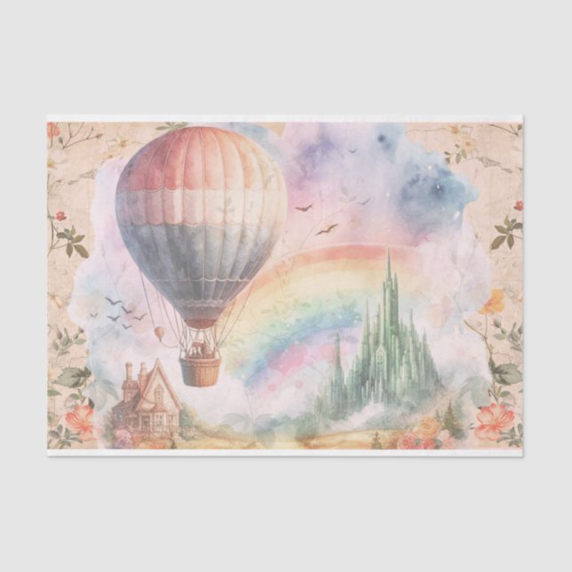 Papier Mousseline Emerald City - Le magicien du papier découpage Oz (Recto)