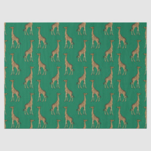 Papier Mousseline Emerald et Gold Safari Series Design 7