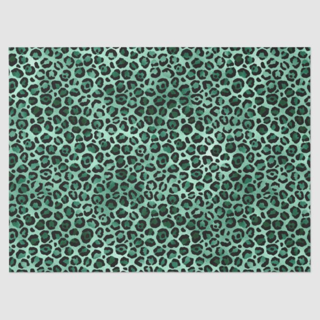 Papier Mousseline Emerald et Gold Safari Series Design 9 (Recto)