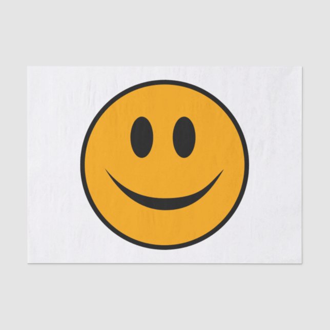Papier Mousseline Emoji du visage souriant (Recto)