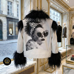 Papier Mousseline Empreinte de léopard Glam Retro Decoupage