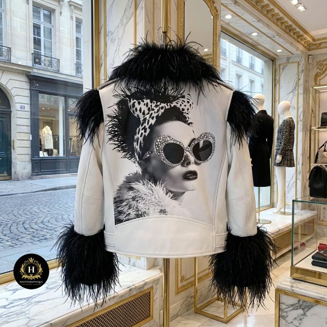 Papier Mousseline Empreinte de léopard Glam Retro Decoupage (Créateur téléchargé)