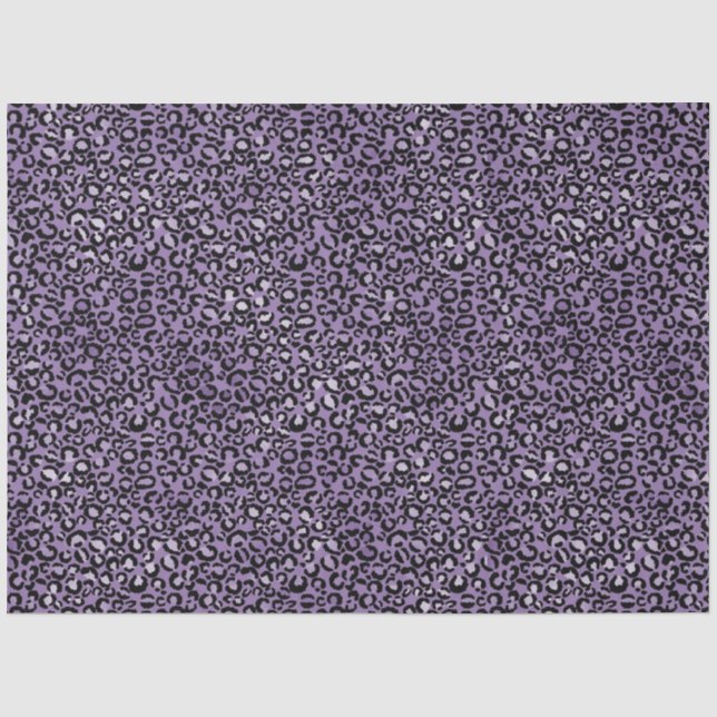 Papier Mousseline Empreinte de léopard pourpre (Recto)