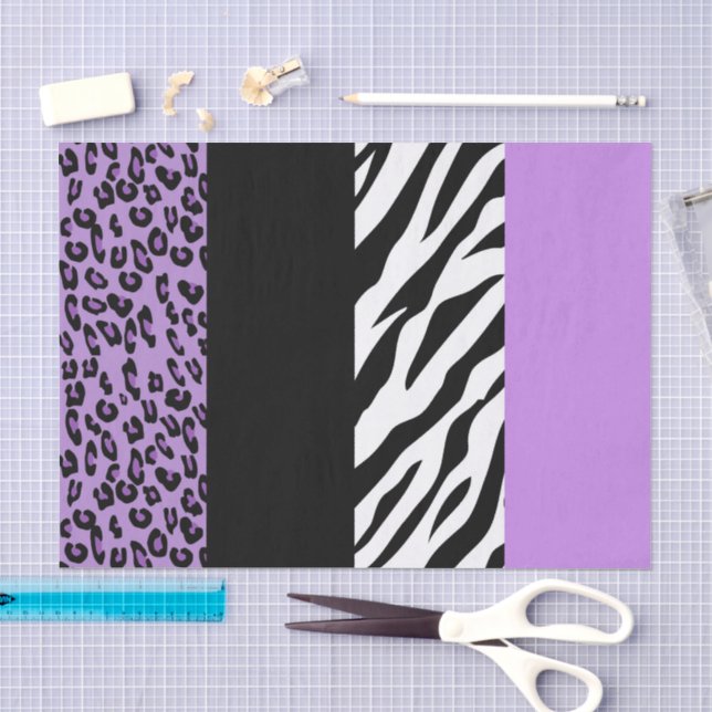 Papier Mousseline Empreinte de léopard, Zebra Print, Poster de anima (Artisanat)