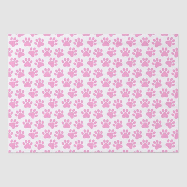 Papier Mousseline Empreintes de pattes Polka Dot (Recto)