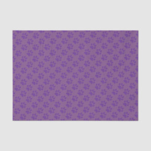 Papier Mousseline Empreintes de pattes pourpres