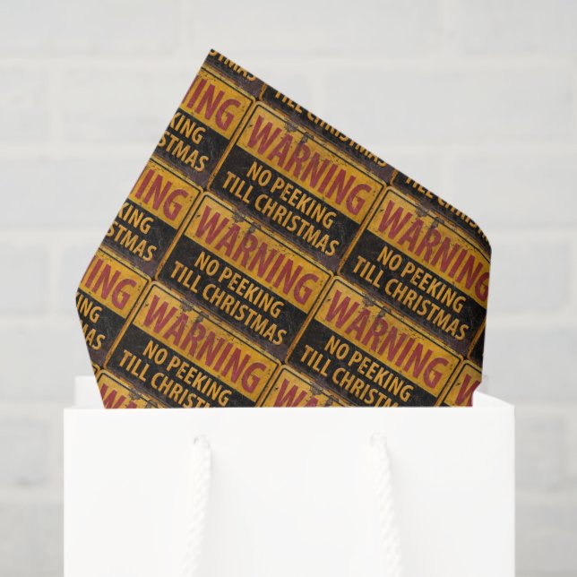 Papier Mousseline EN N'AVERTISSANT aucun jeter un coup d'oeil (Sac cadeau)