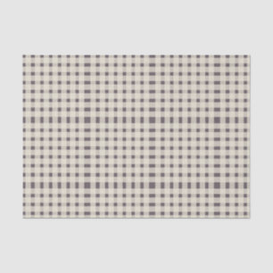 Papier Mousseline En vichy Motif d'ivoire pourpre