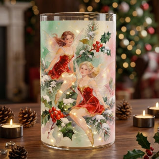 Papier Mousseline Enchanté Noël 2 Fées Thème Hiver TMF26