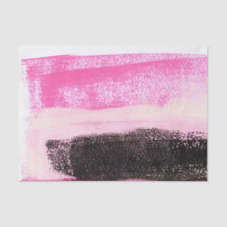 Papier Mousseline Encre Abstraite rose chaud vibrante
