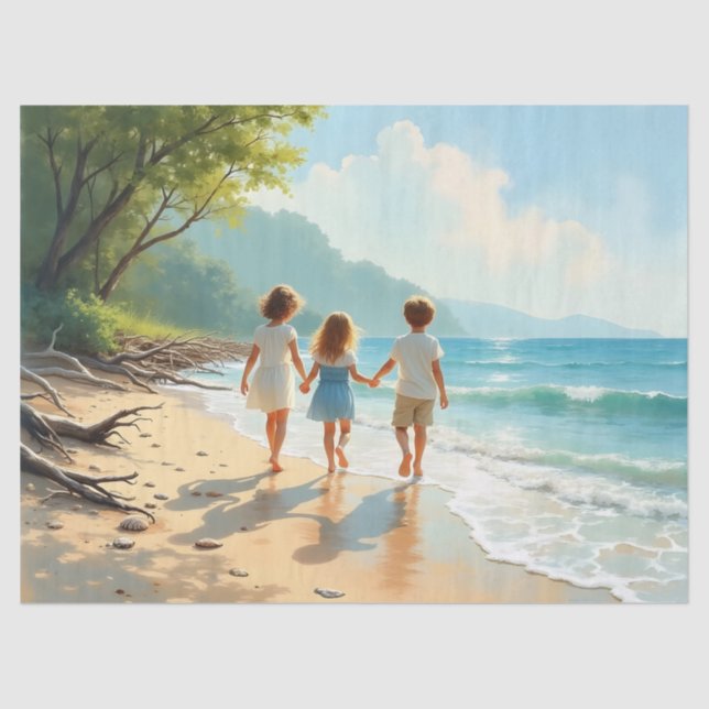 Papier Mousseline Enfance côtière (Recto)