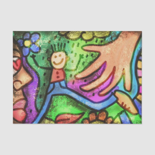 Papier Mousseline Enfant Art (Recto)