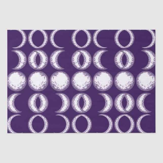 Papier Mousseline Enfant mauve lune (Recto)