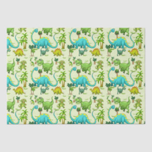 Papier Mousseline Enfants Dinosaur Amusement