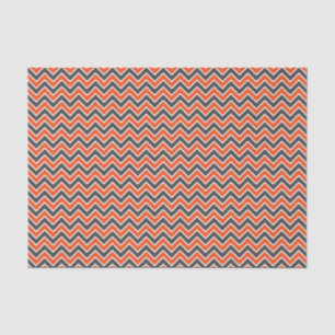 Papier Mousseline Enfants Halloween Chevron Bold Orange Noir Blanc
