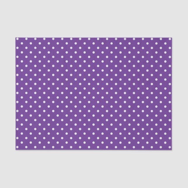 Papier Mousseline Enfants Halloween minuscules points blancs pourpre (Recto)