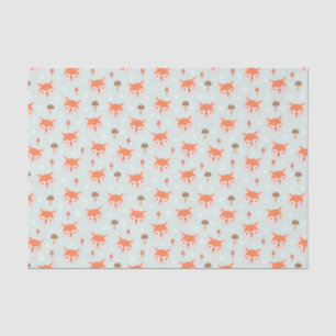 Papier Mousseline Enfants Jote Cartoon Fox Visite Champignons