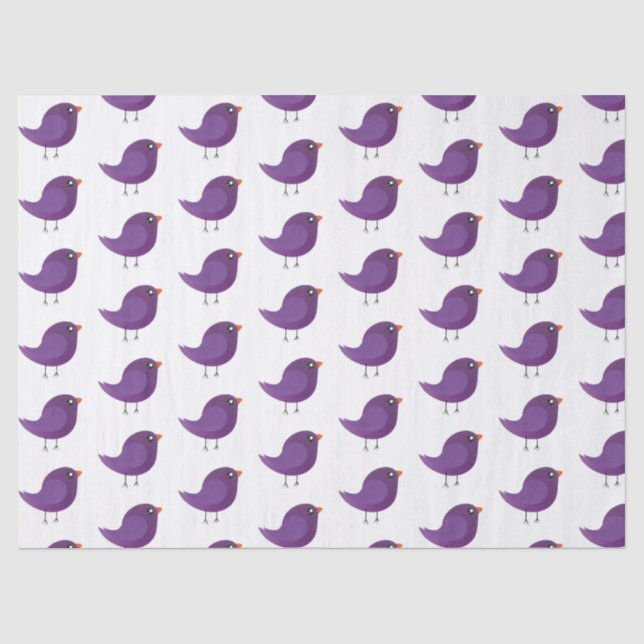 Papier Mousseline Enfants mignonette birdy (Recto)