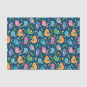 Papier Mousseline Enfants mignons Oiseaux chanter des oiseaux coloré