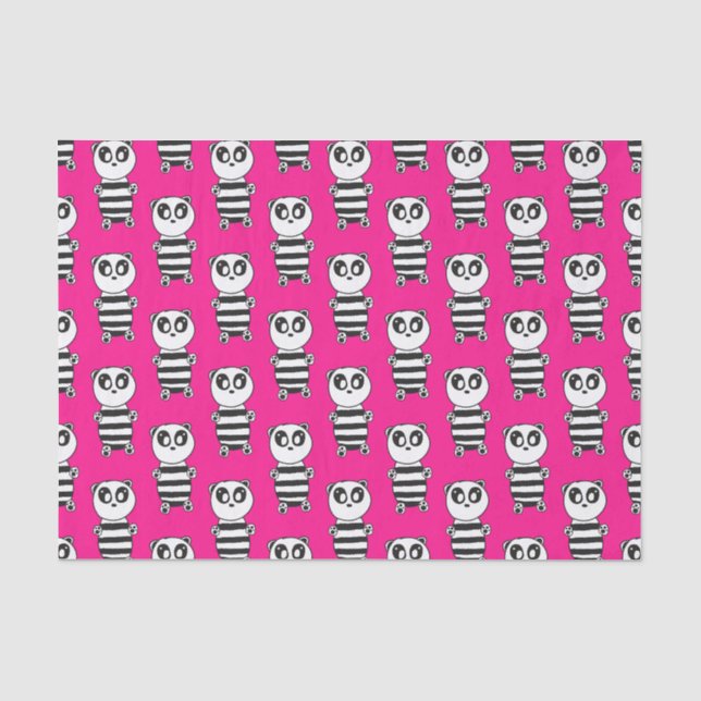 Papier Mousseline Enfants Panda  (Recto)