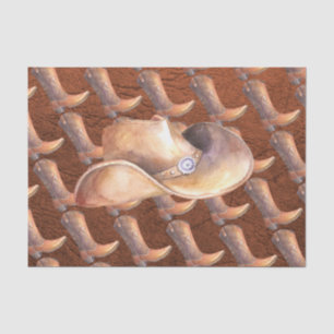 Papier Mousseline Ensemble de papier de tissus (2) Casquette de cowb