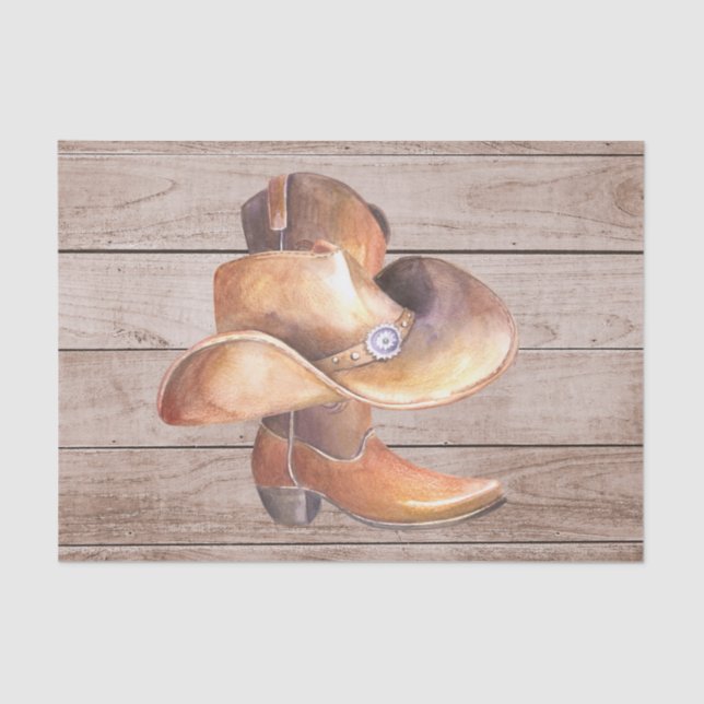 Papier Mousseline Ensemble de papier de tissus (2) Country Boy on Wo (Recto)