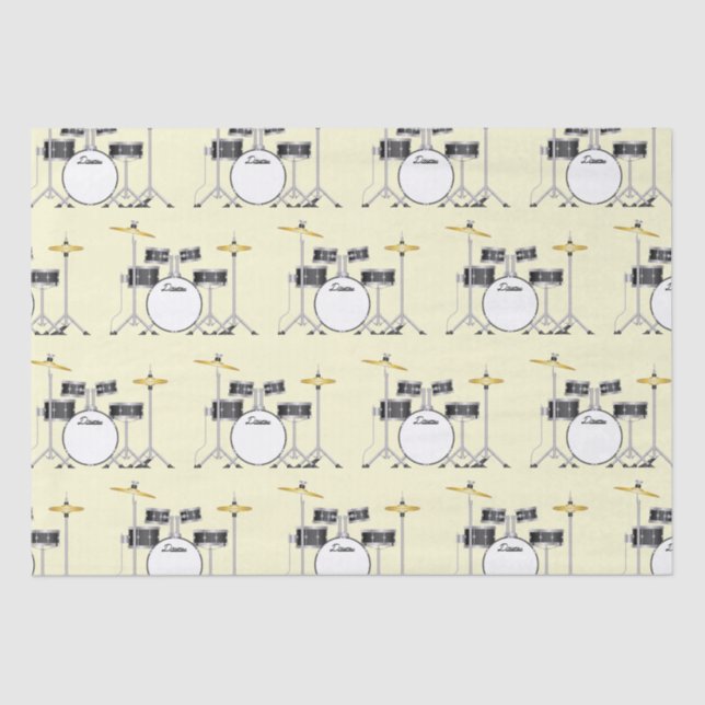 Papier Mousseline Ensemble de tambour Musique de groupe d'enseignant (Recto)