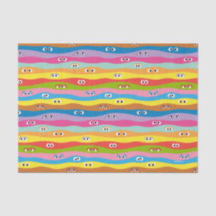 Papier Mousseline Ensemble Motif des yeux