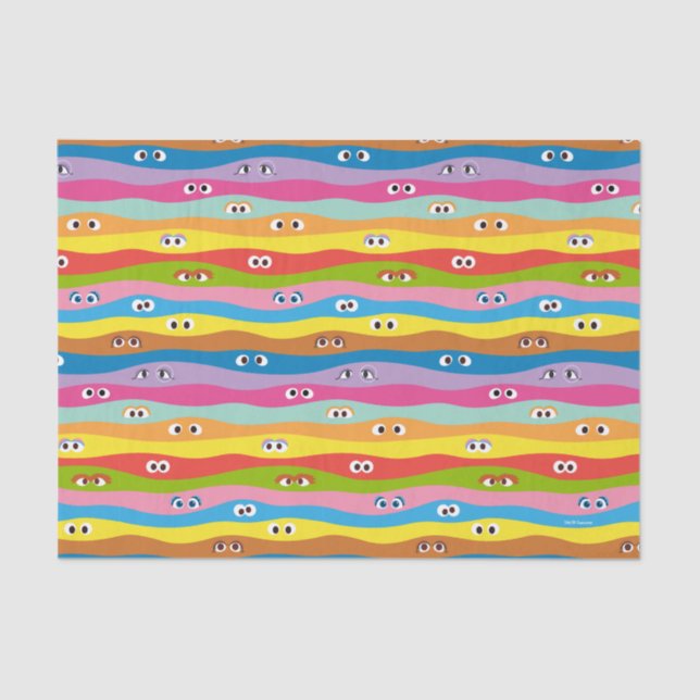 Papier Mousseline Ensemble Motif des yeux (Recto)