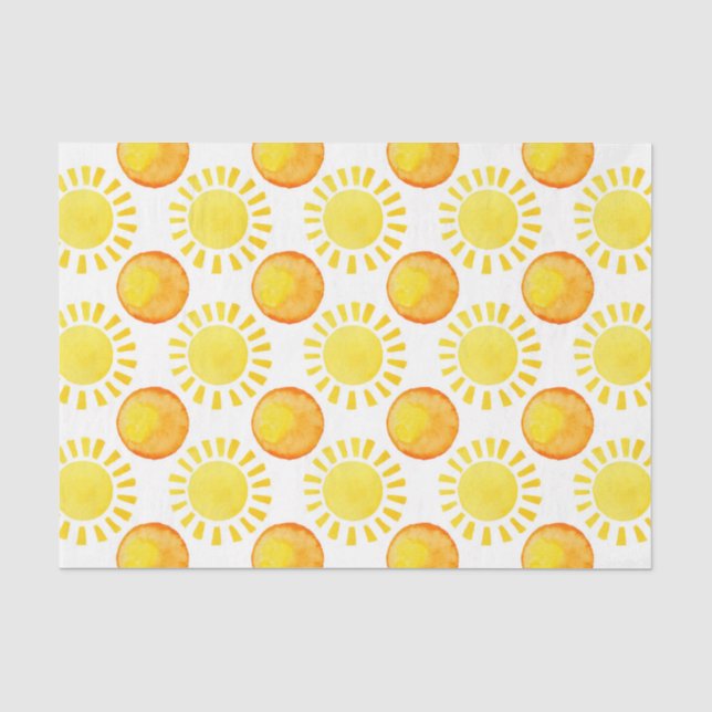 Papier Mousseline Ensoleillement (conception 20 série jaune/orange) (Recto)