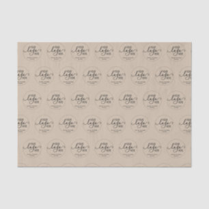 Papier Mousseline Entreprise Professionnel Logo Personnel Marque Bei