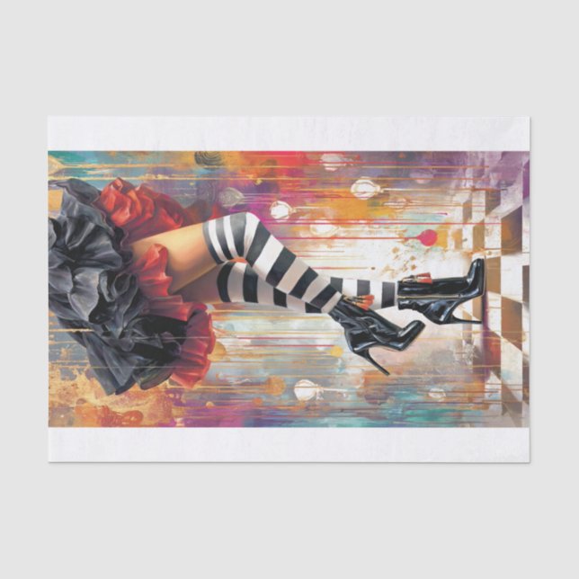 Papier Mousseline Entrer dans mon but8 (Recto)
