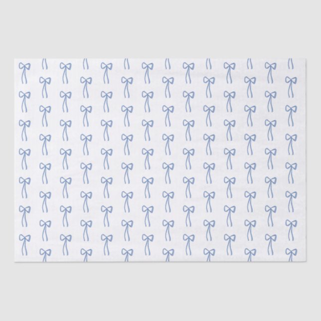 Papier Mousseline Enveloppe cadeau bleu petit cul (Recto)