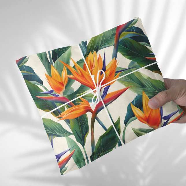 Papier Mousseline Enveloppe cadeau Oiseau du Paradis (Créateur téléchargé)