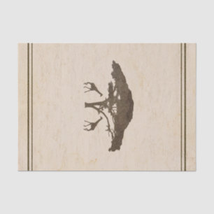 Papier Mousseline Enveloppe de cadeau faite sur commande de safari