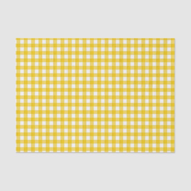 Papier Mousseline Enveloppe de cadeau jaune et blanche de tissu de (Recto)