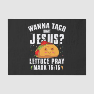 Papier Mousseline Envie de Taco Sur Jésus Cinco de Mayo Chrétien 