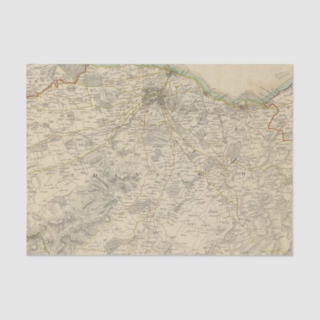 Papier Mousseline Environnements d'Edimbourg (Recto)