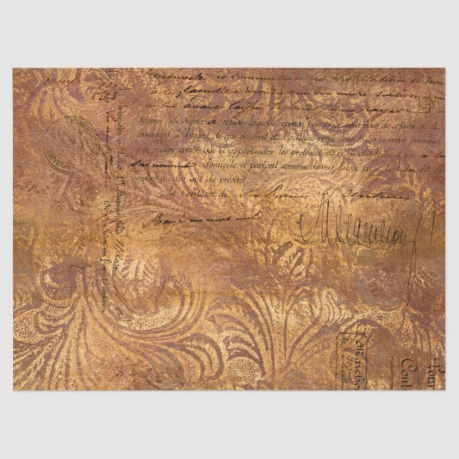 Papier Mousseline Ephemera Autumn Paper Series Design 18 (Recto)