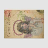 Ephemera Carte Postale Française Petit Angle Décou
