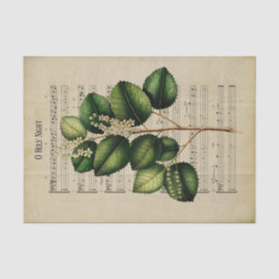 Papier Mousseline Ephemera Christian Chanson O Holy Night Decoupage