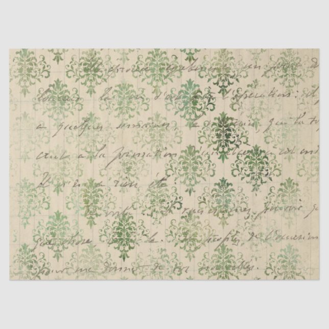 Papier Mousseline Ephemera Distressed Paper Series Design 11 (Recto)