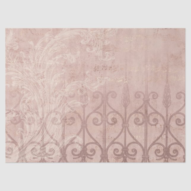 Papier Mousseline Ephemera French Paper Series Design 12 (Recto)