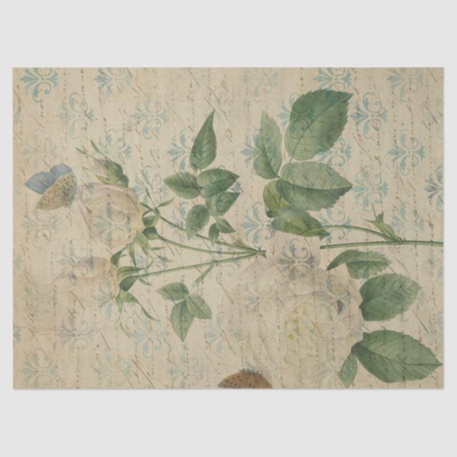 Papier Mousseline Ephemera French Paper Series Design 3 (Recto)