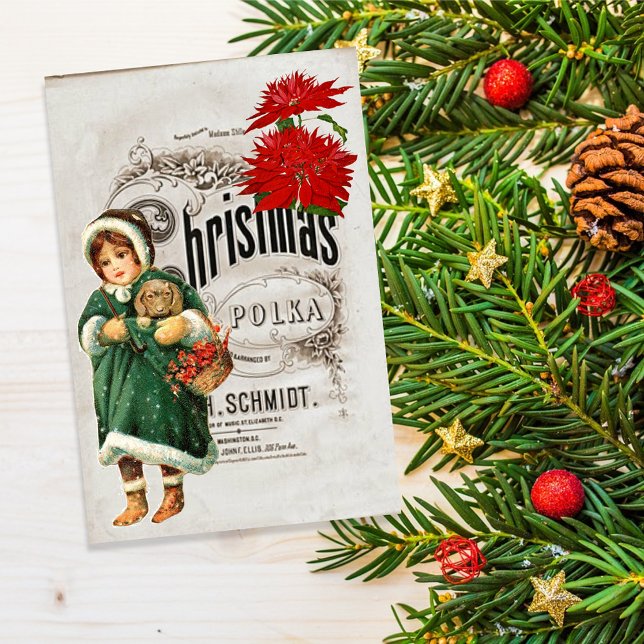 Papier Mousseline Ephémère de Noël Vintage Ad Découpage (Créateur téléchargé)