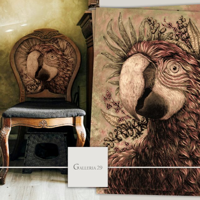 Papier Mousseline Ephémère d'oiseaux perroquets papier de tissus fle (Créateur téléchargé)