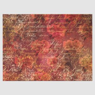 Papier Mousseline Éphémère série de papiers automnaux dessin 20